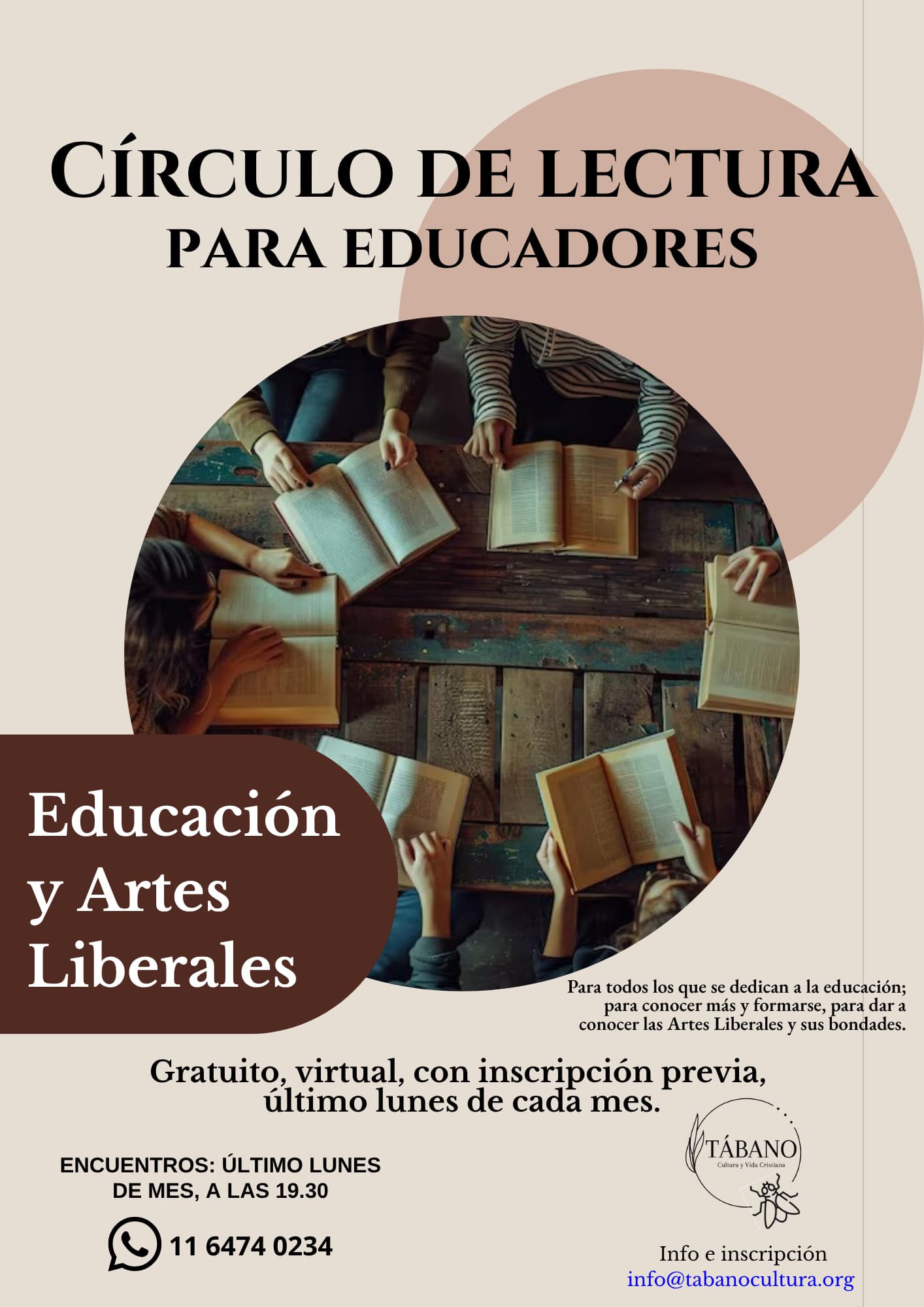 Círculo de Lectura para Educadores - Tábano Cultura